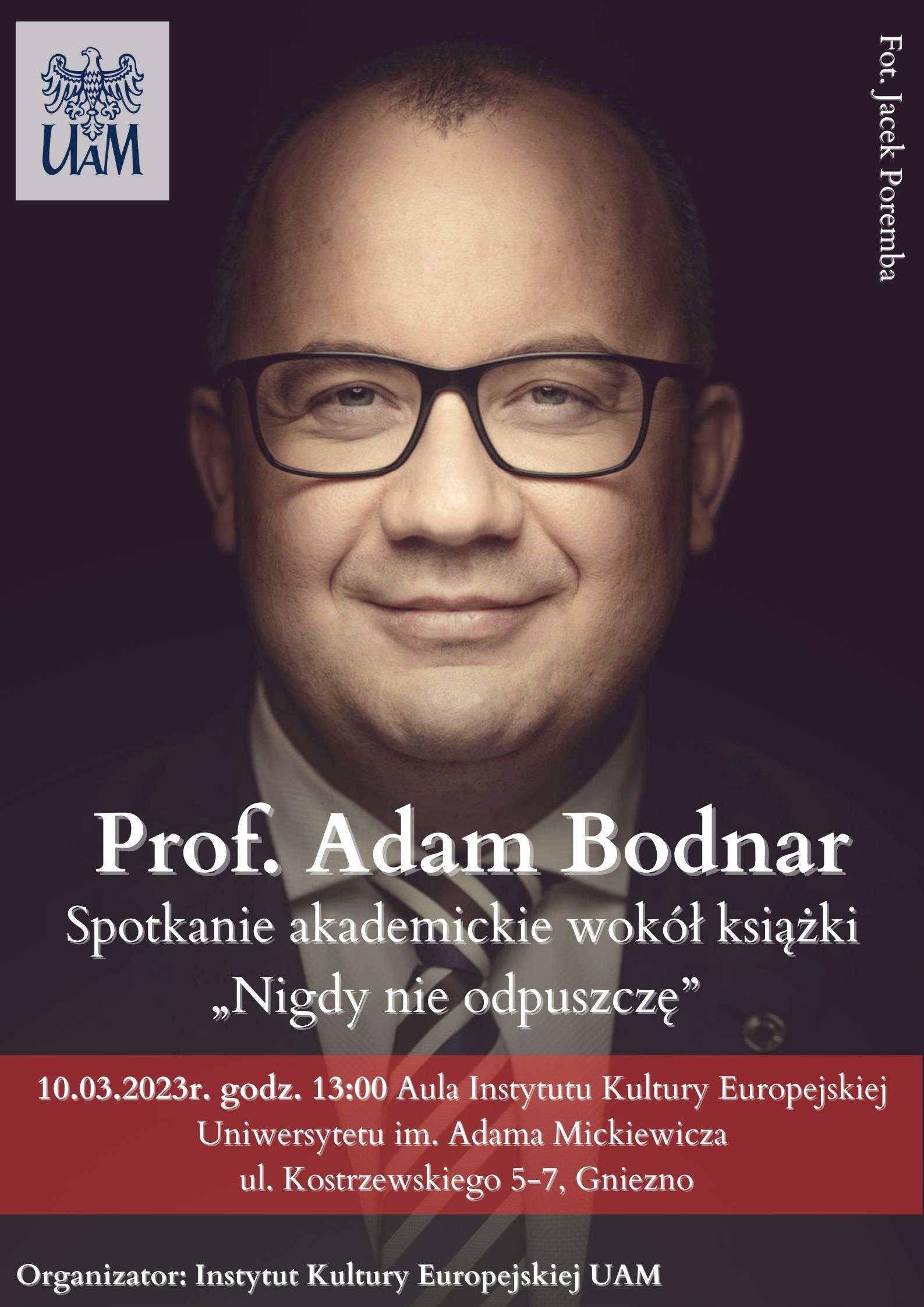 Spotkanie akademickie z prof. Adamem Bodnarem