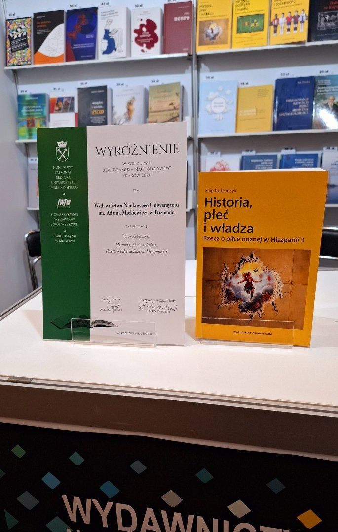 Książka prof. UAM Filipa Kubiaczyka z wyróżnieniem w konkursie Gaudeamus 2024!